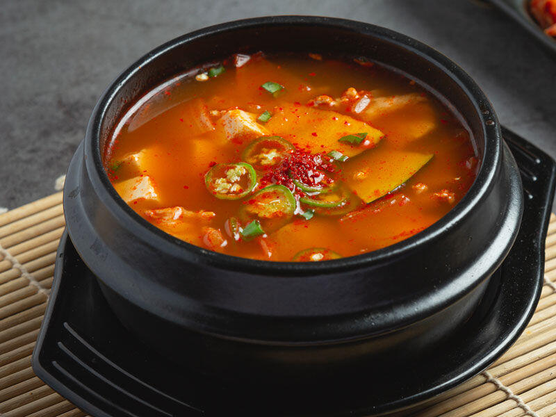 SLICED BRISKET BEAN PASTE SOUP